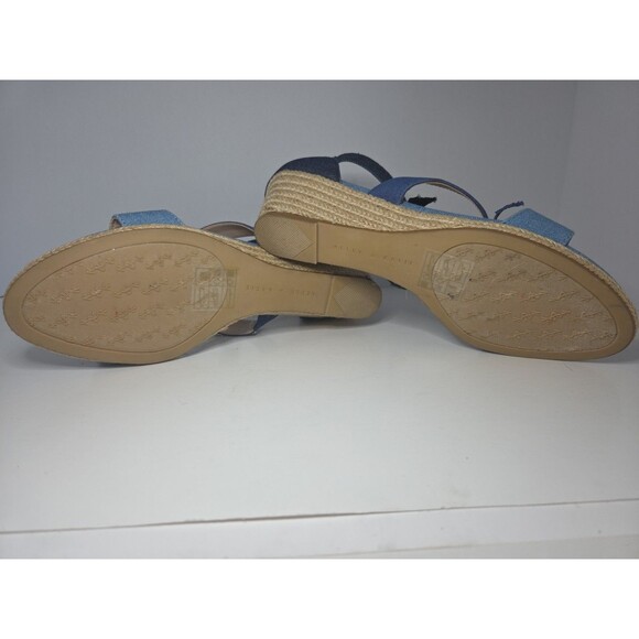 Kelly & Katie Cheribeth, Denim W Bows, Espadrilles Wedge, Zipper Detail 8.5 NWOT - Picture 10 of 11